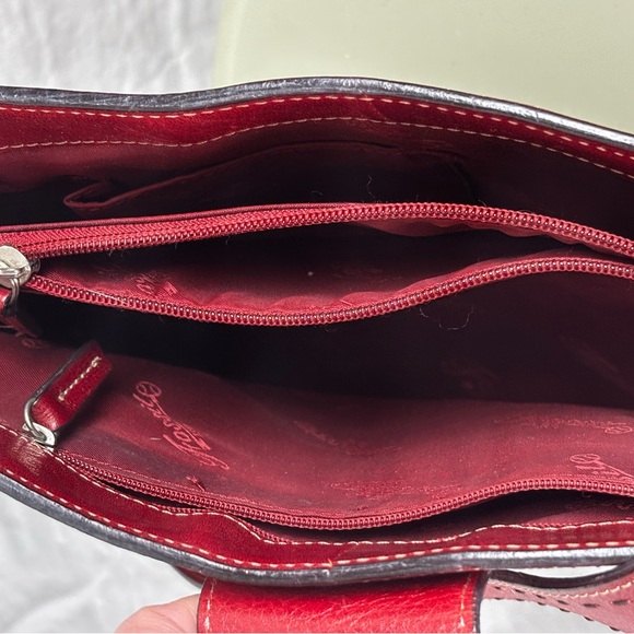 Fossil Oxblood Red Leather Shoulder Bag. Vintage 90s - Picture 11 of 17